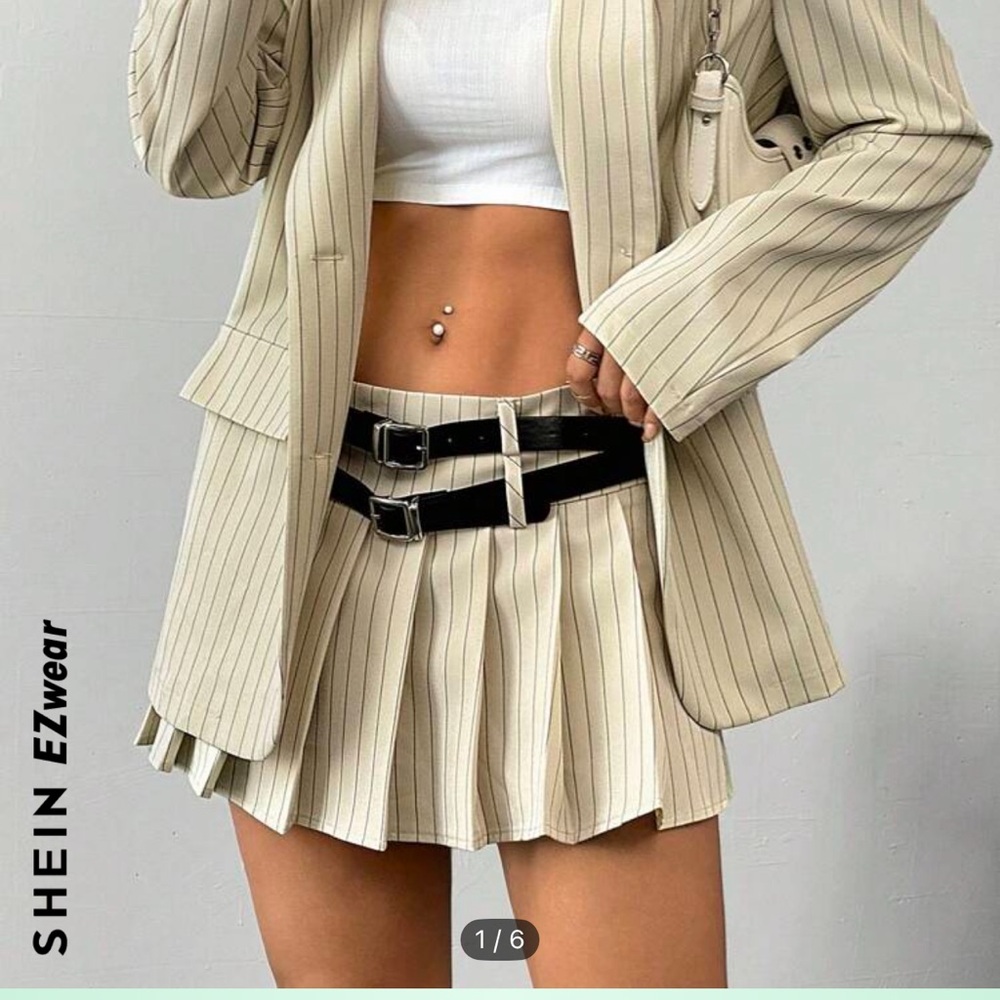 SHEIN yellow khaki set